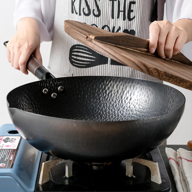 Cast Iron Corn - Wok en fer pur, poêle en