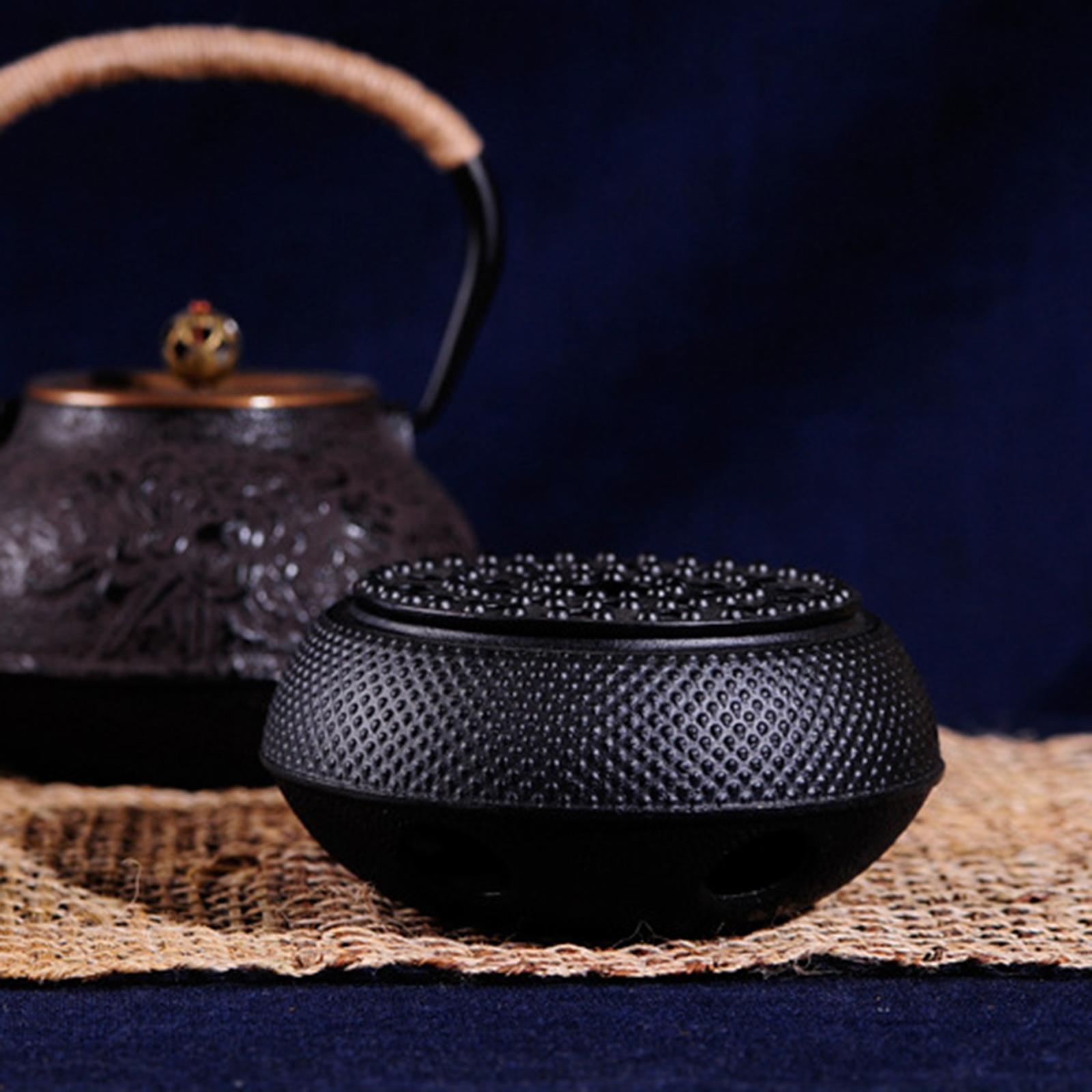 Cast Iron Corn - Chauffe-théière en fonte noire, porte-bougie, poêle,