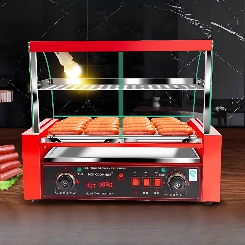 Hot Dog Press - Machine commerciale de gril de saucisses