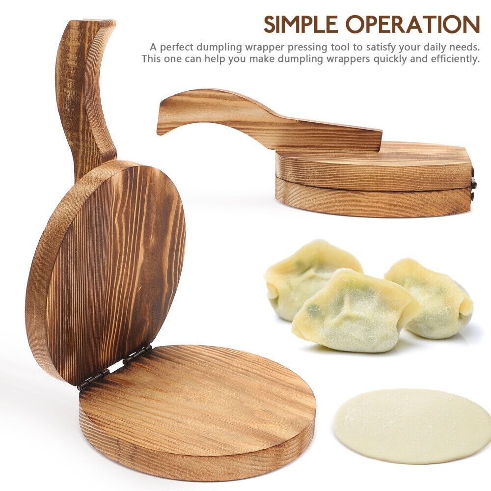 Dumpling Press Set - ChapSauPresser de pâte en bois, presseur