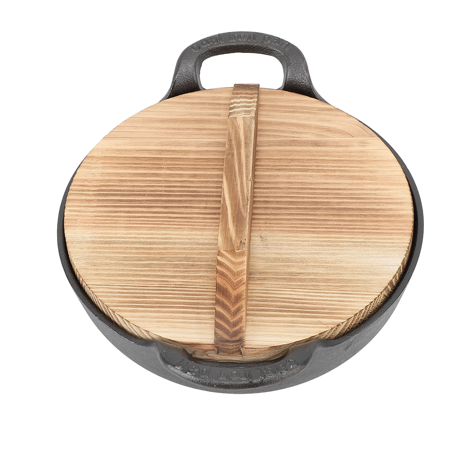 Wok en fonte avec couvercle en - Cast Iron Corn avis et prix